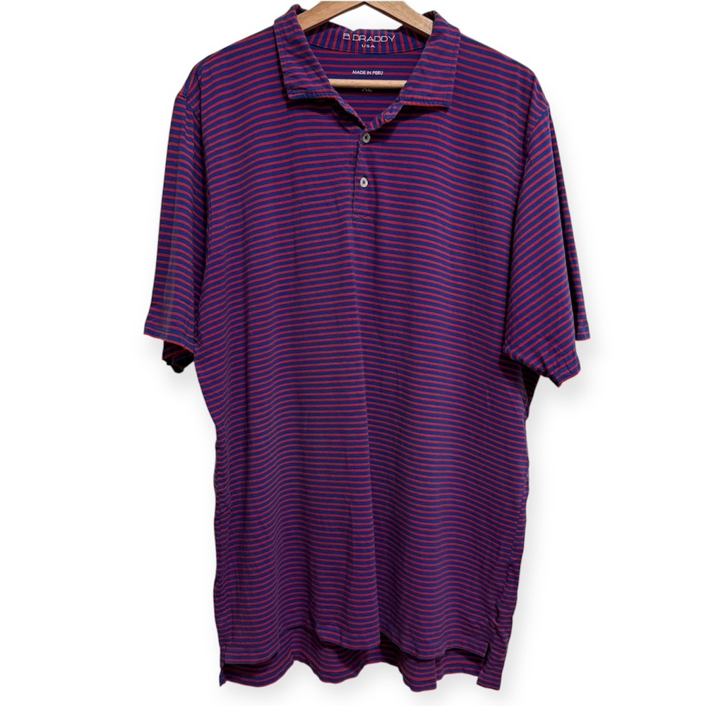 B. Draddy Pima Cotton Short Sleeve Polo Shirt XL